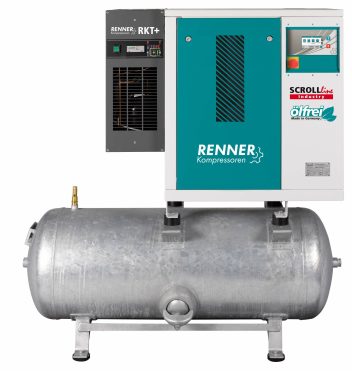 Receiver mounted with refrigerated dryer